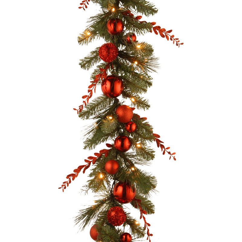 National Tree Co. Decorative PreLit Christmas Mixed Garland & Reviews